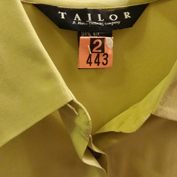 Tailor B.Moss Clothing Co 100% Silk Shirt sz M - Picture 2 of 4